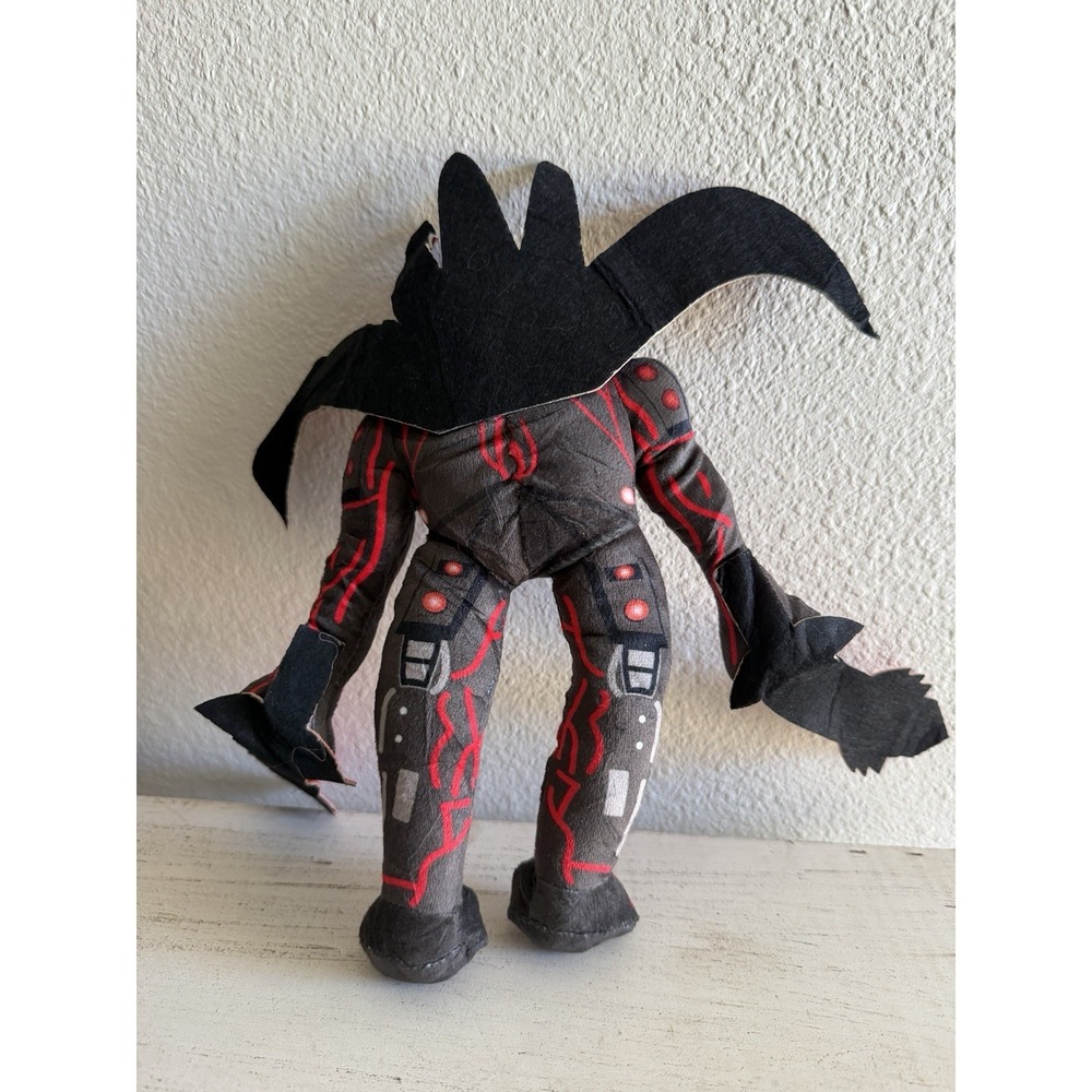 Skibidi Toilet Titan Figure Boss Titan Sword Man Plush Doll Funny Monster Red - Picture 3 of 4